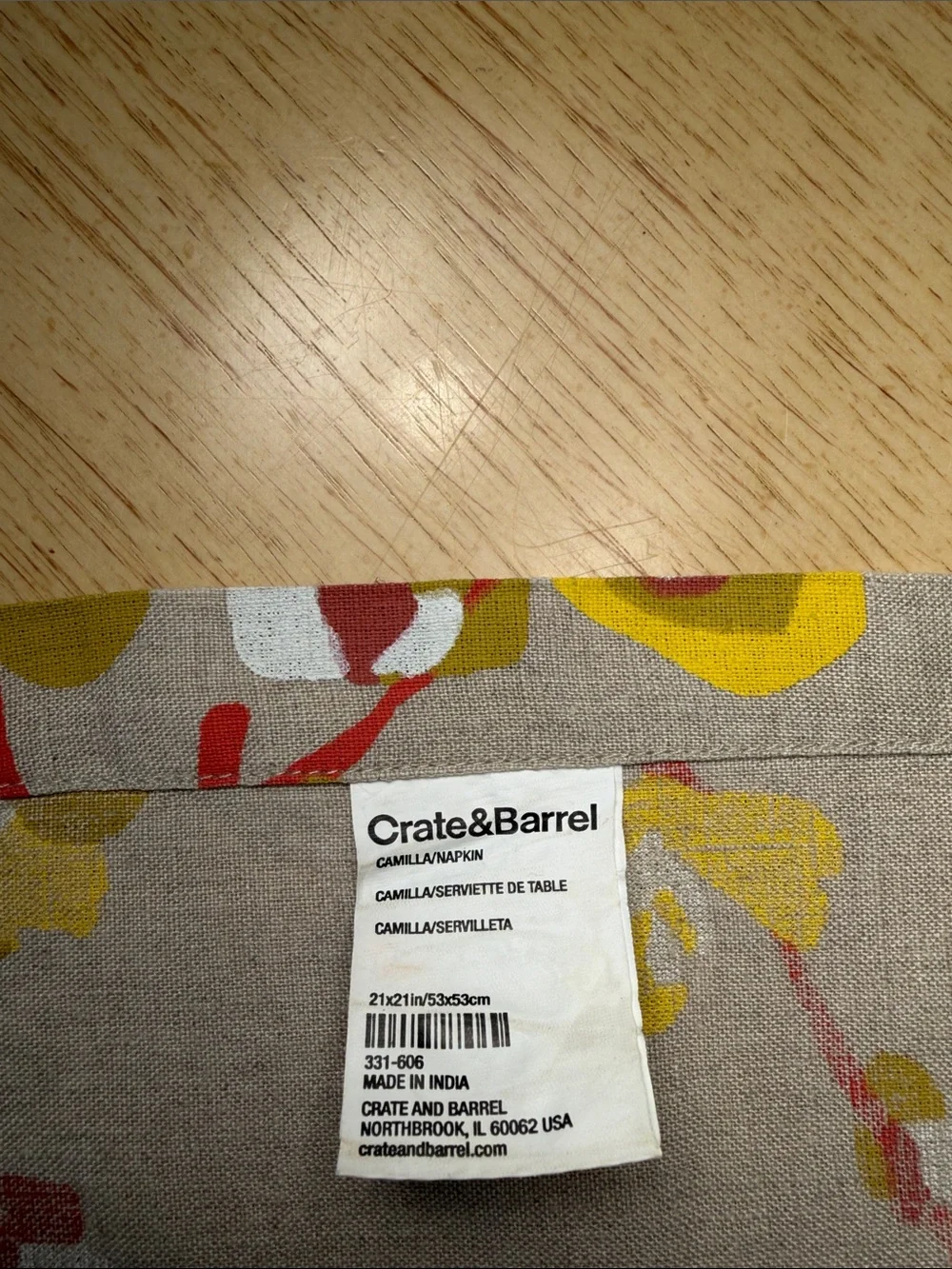 Crate & Barrel Camilla Napkin (6)